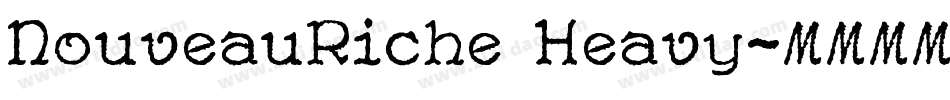 NouveauRiche Heavy字体转换